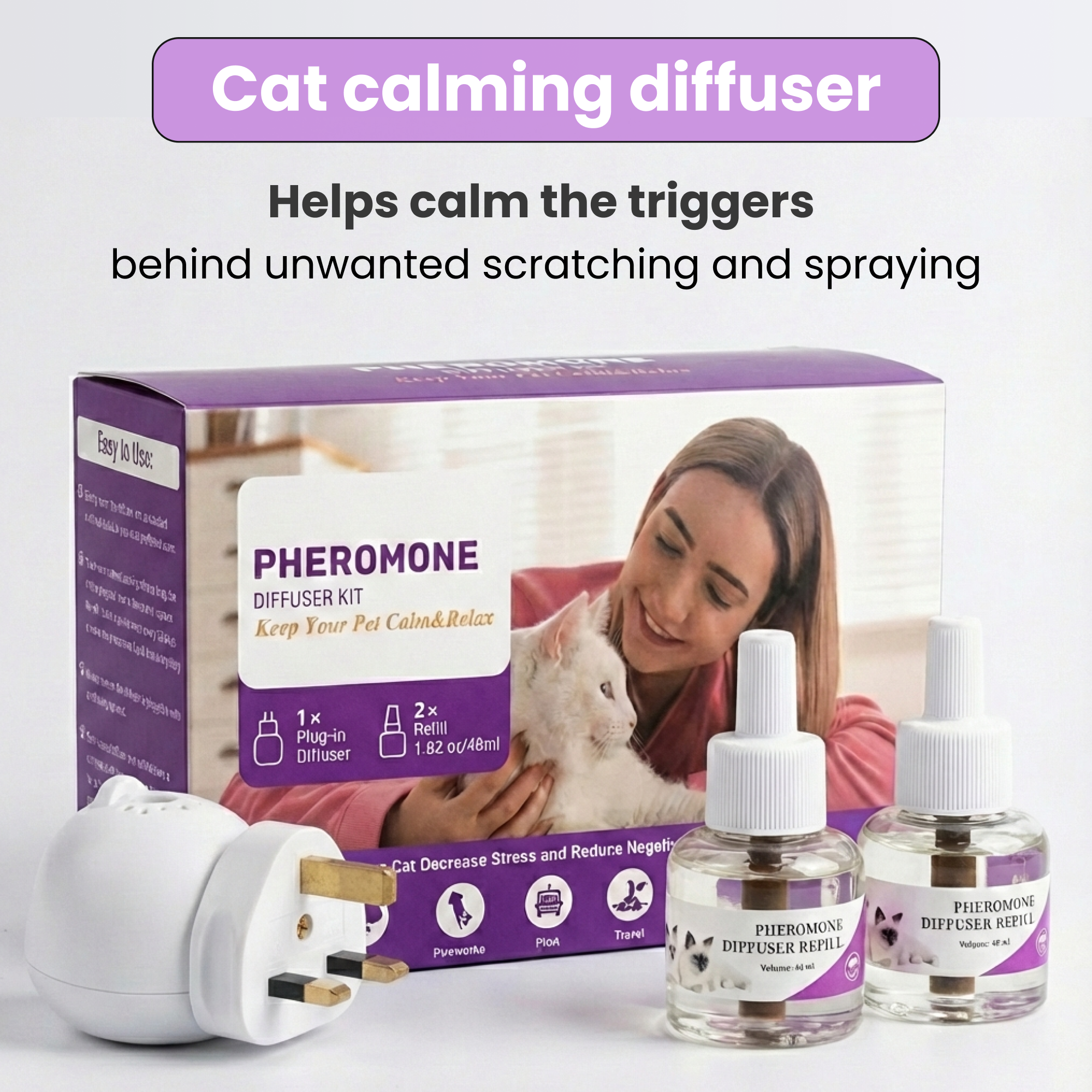 Cats Calming Diffuser Set